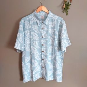 Quiksilver Waterman Collection Short Sleeve Shirt Size L